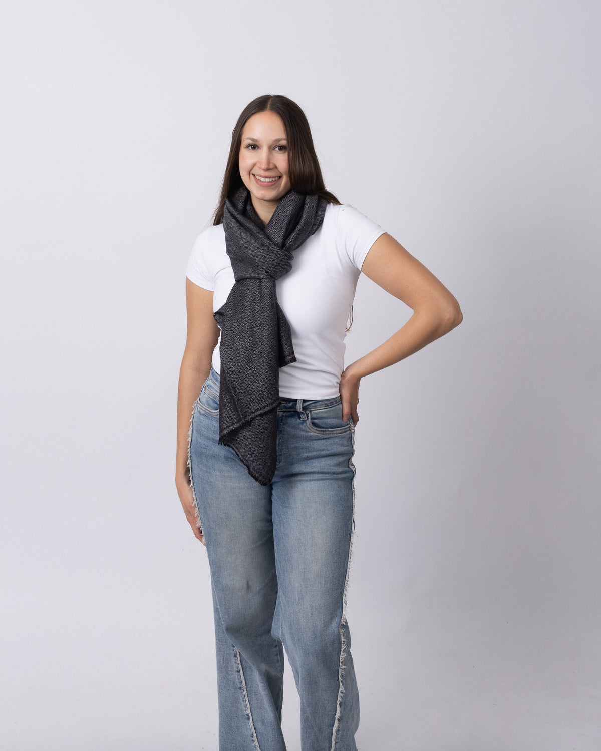 Diamond Weave Cashmere