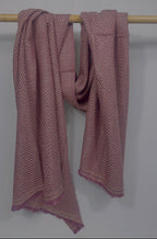 Herringbone Cashmere Scarf – 100% Cashmere