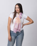 Mira Cashmere Scarf — Peach Lilac