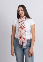 Red Bird Cashmere Scarf