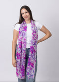 Fuchsia Floral Cashmere Scarf