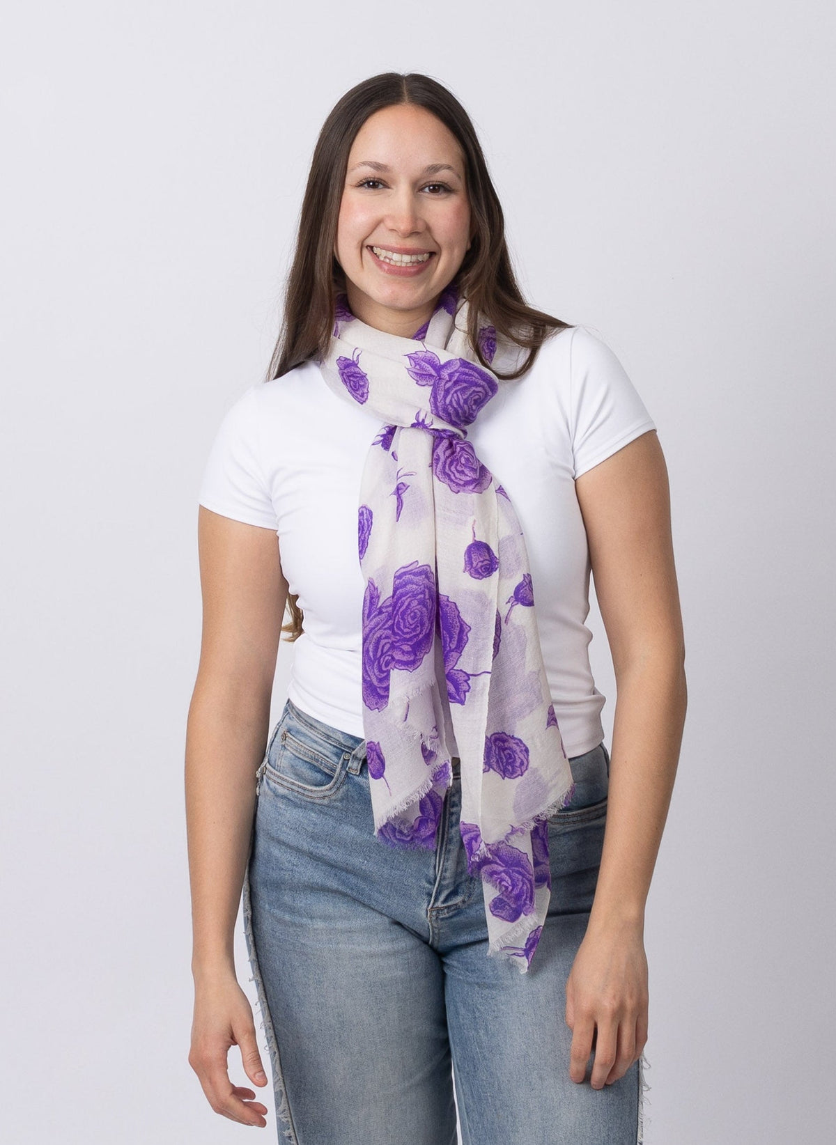 Violet Rose Cashmere Scarf