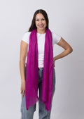 Fuchsia Pink Cashmere Scarf