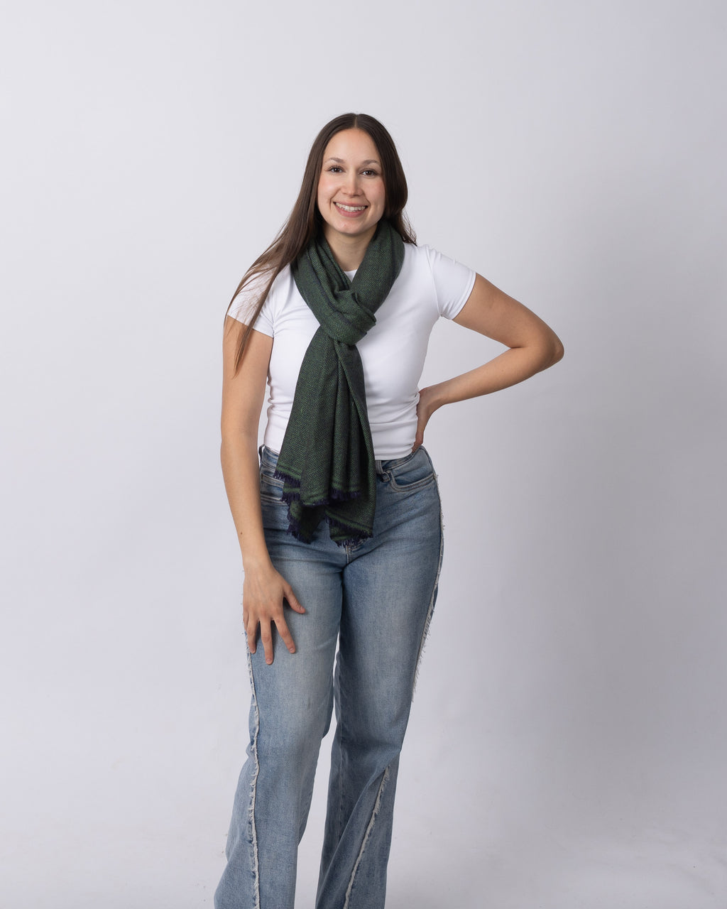 Forest Green Diamond Cashmere