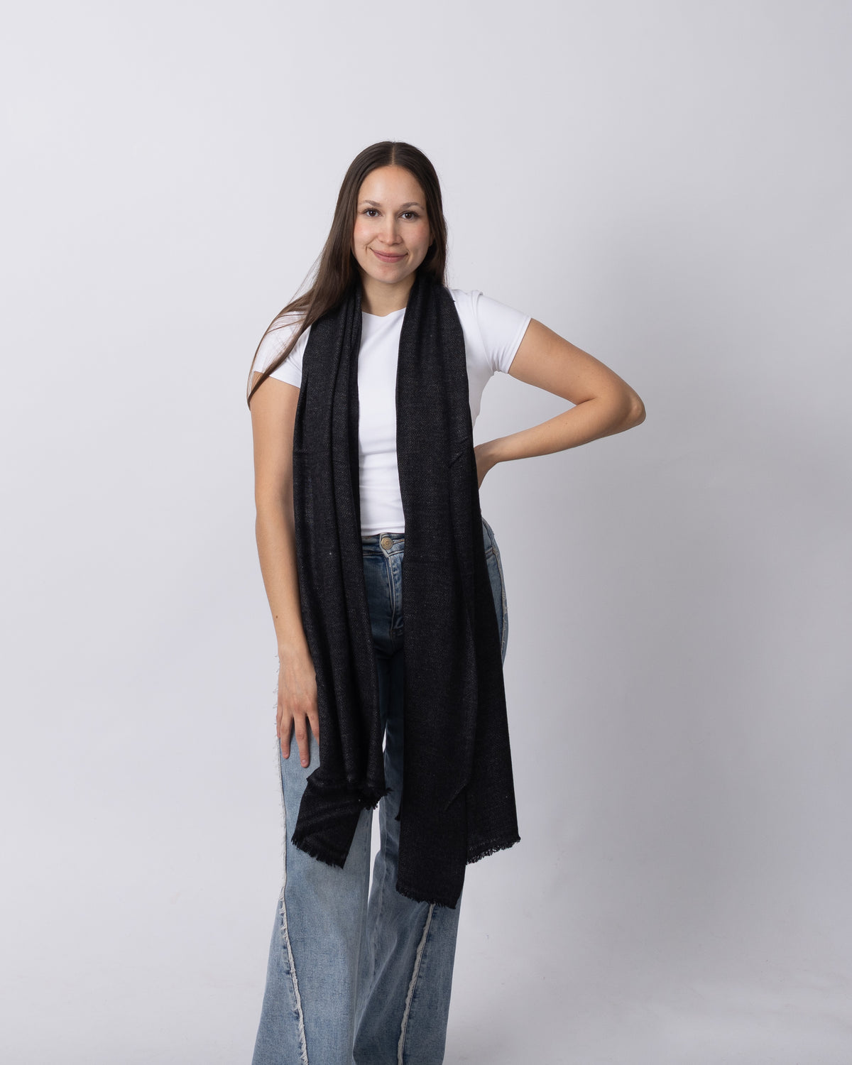 Black Diamond Cashmere Scarf