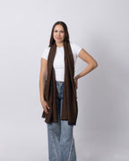 Bronze Brown Diamond Cashmere Scarf