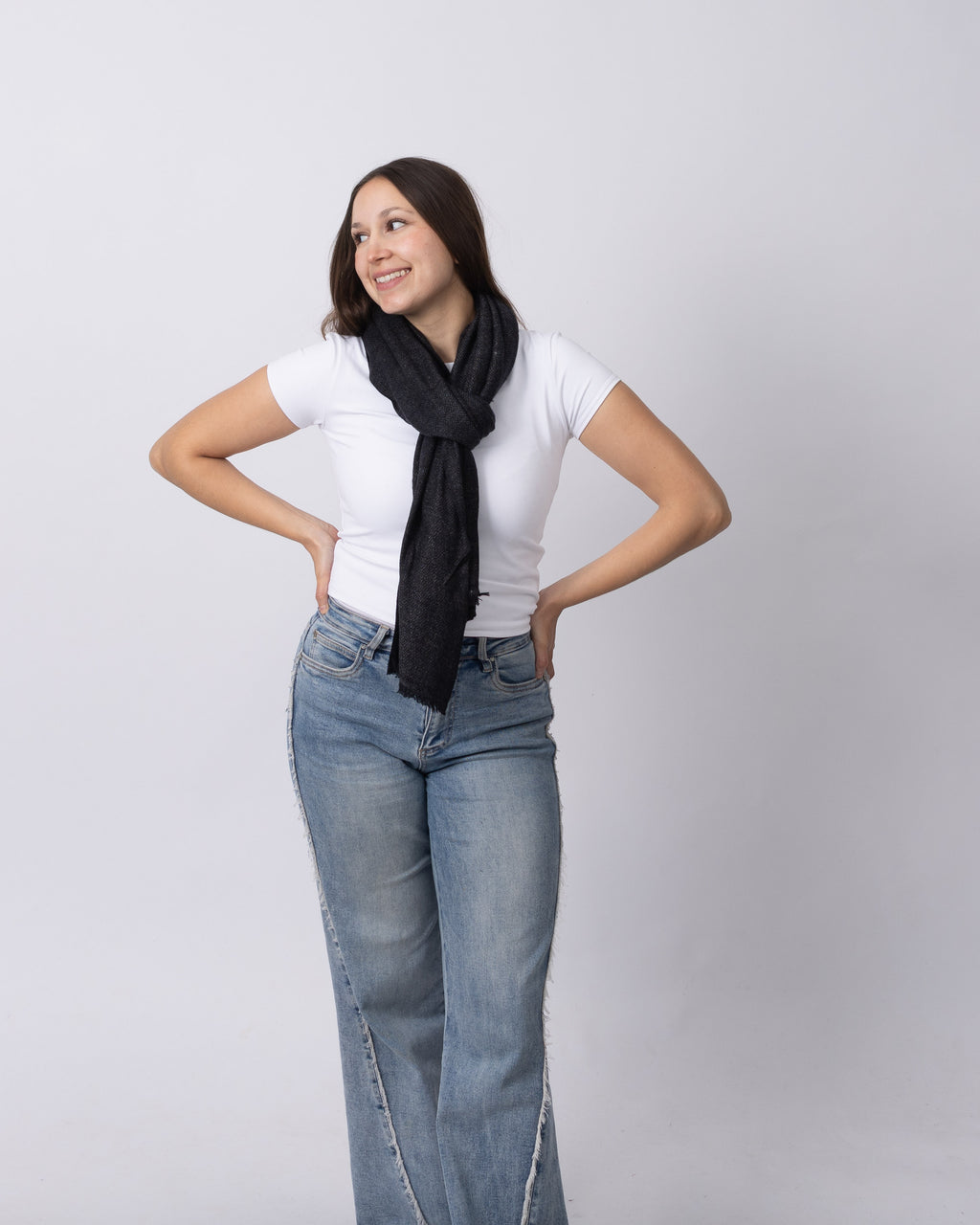 Black Diamond Cashmere Scarf