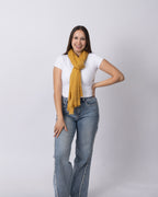 Golden Ochre Cashmere Scarf