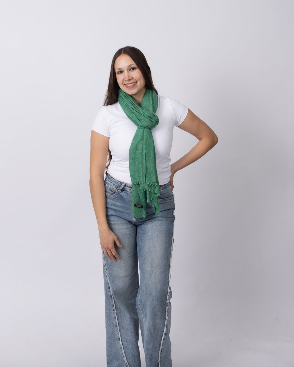 Emerald Green Cashmere Scarf