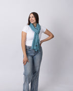Dusty Teal Cashmere Scarf