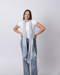 Powder Blue Stripe Cashmere