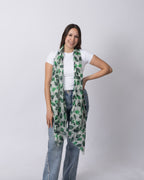 Emerald Tulip Cashmere Scarf
