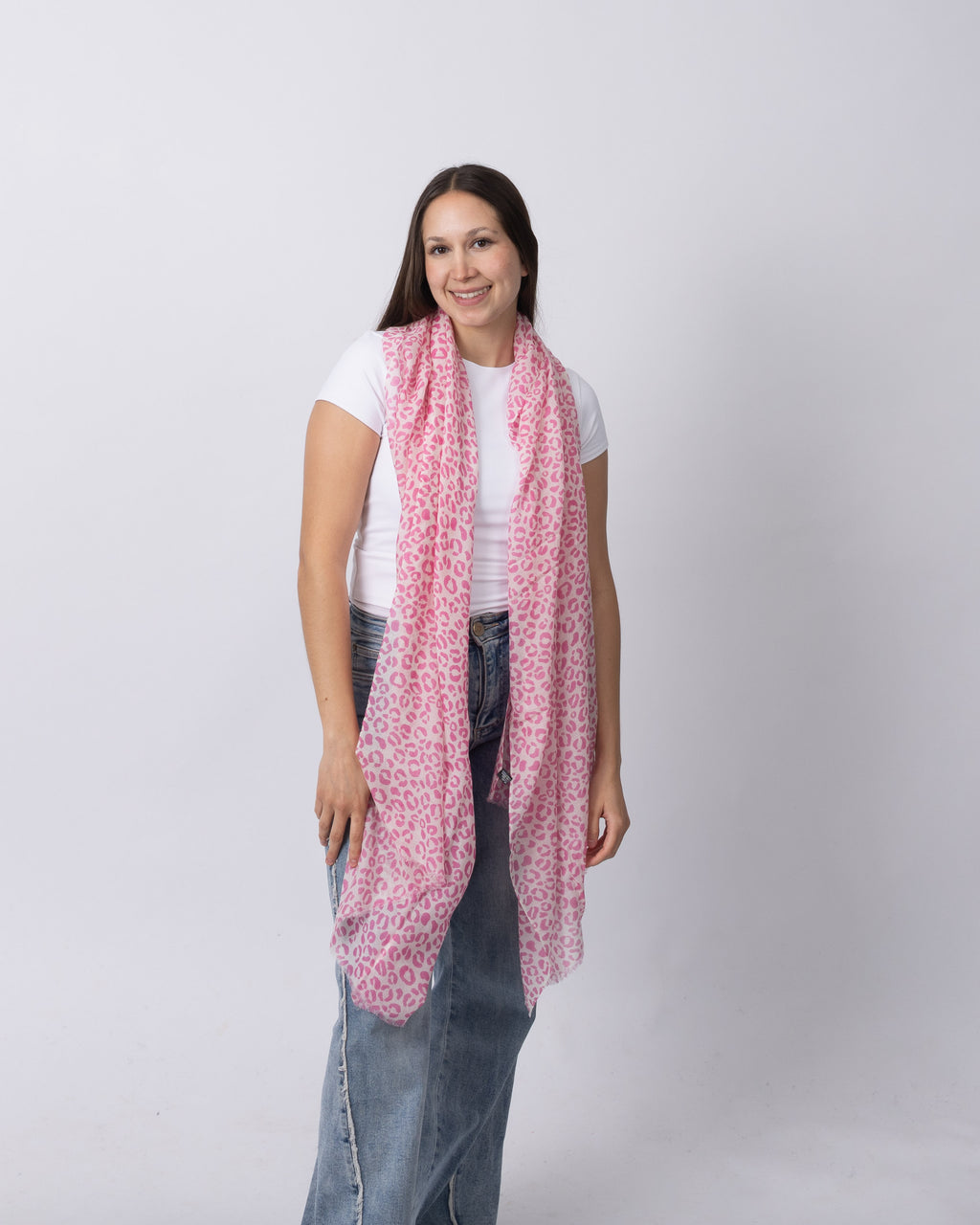 Pink Leopard Cashmere