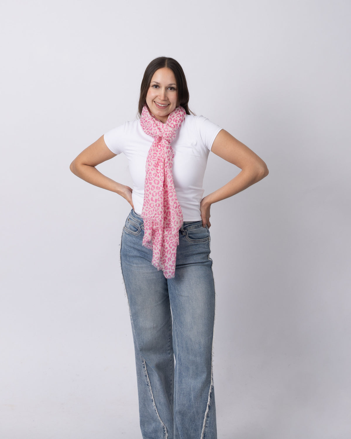 Pink Leopard Cashmere