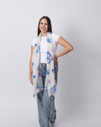 Butterfly Cashmere Scarf- Sapphire