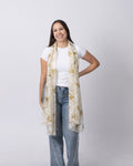 Olive Bird Cashmere Scarf
