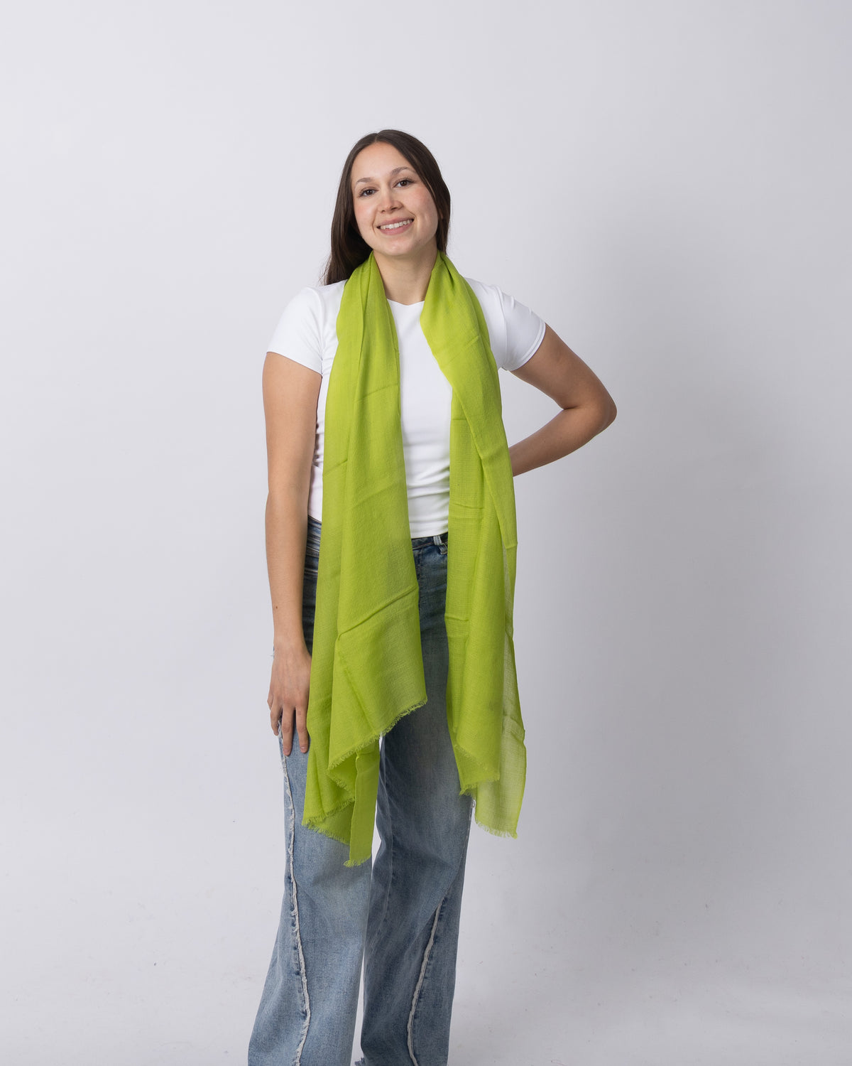 Lime Green Cashmere