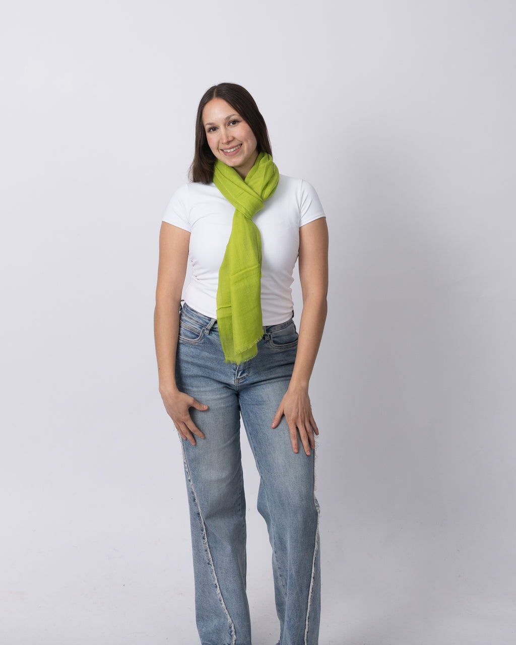 Lime Green Cashmere