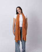 Burnt Orange Cashmere Scarf