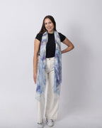 Blue Tie-Dye Cashmere