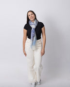 Blue Tie-Dye Cashmere
