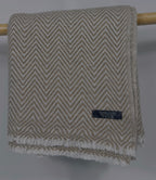 Herringbone Cashmere Scarf – 100% Cashmere